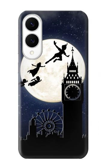 S3249 Peter Pan Fly Full Moon Night Case For Samsung Galaxy S25 Edge