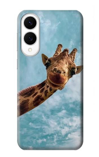S3680 Cute Smile Giraffe Case For Samsung Galaxy S25 Edge