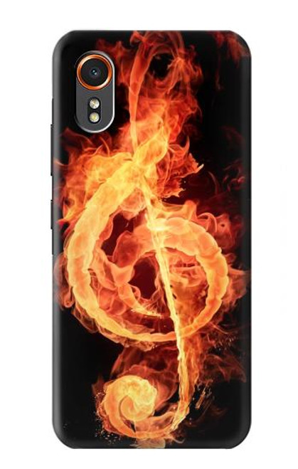 S0493 Music Note Burn Case For Samsung Galaxy XCover7