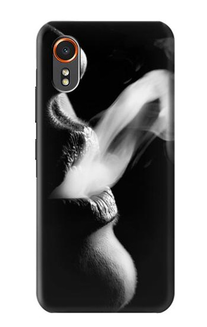 S0917 Sexy Lip Girl Smoking Case For Samsung Galaxy XCover7
