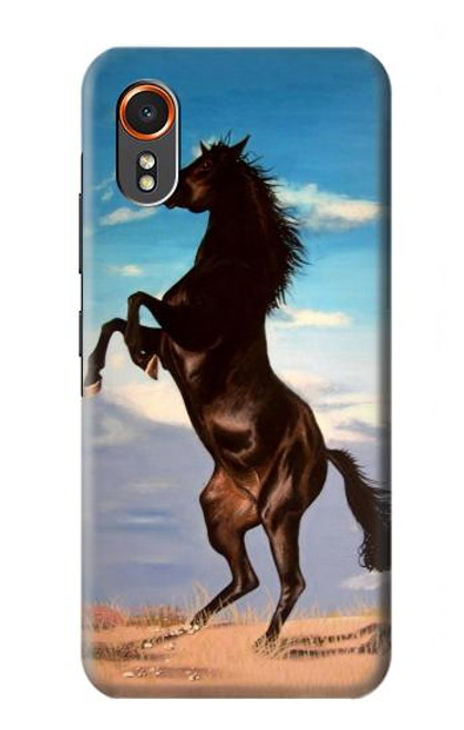 S0934 Wild Black Horse Case For Samsung Galaxy XCover7