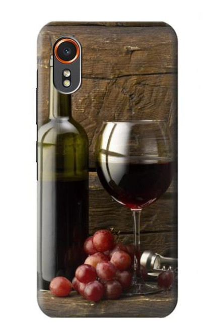 S1316 Grapes Bottle and Glass of Red Wine Case For Samsung Galaxy XCover7