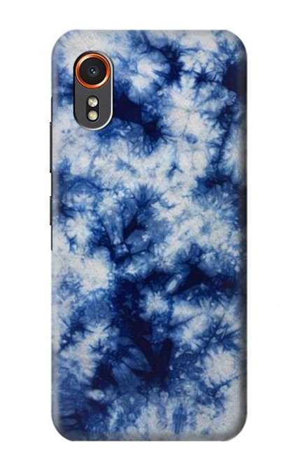 S3439 Fabric Indigo Tie Dye Case For Samsung Galaxy XCover7