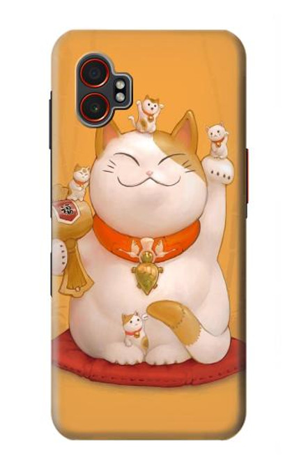 S1217 Maneki Neko Lucky Cat Case For Samsung Galaxy XCover7 Pro
