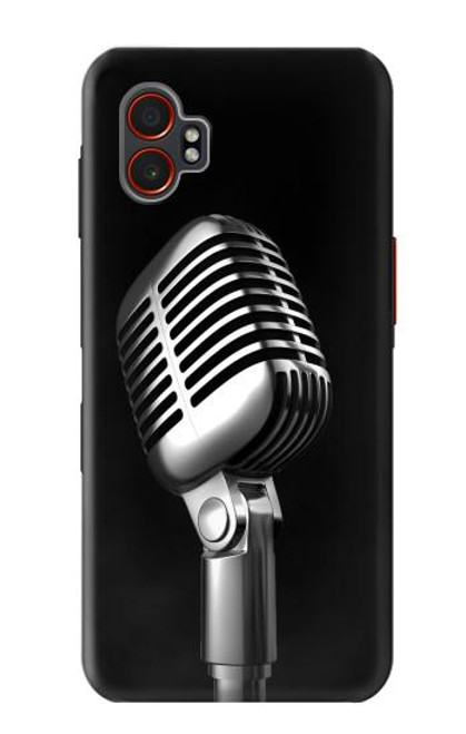 S1672 Retro Microphone Jazz Music Case For Samsung Galaxy XCover7 Pro