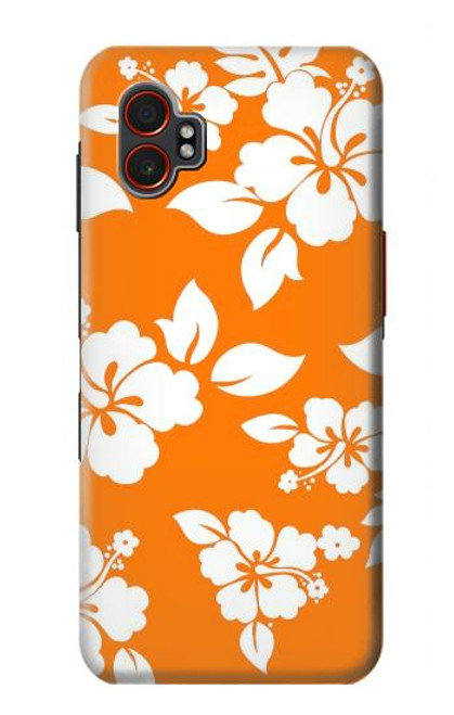 S2245 Hawaiian Hibiscus Orange Pattern Case For Samsung Galaxy XCover7 Pro