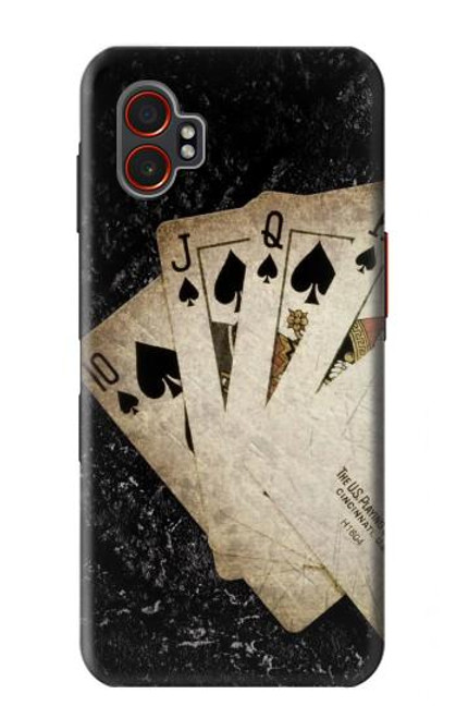 S3231 Vintage Royal Straight Flush Cards Case For Samsung Galaxy XCover7 Pro