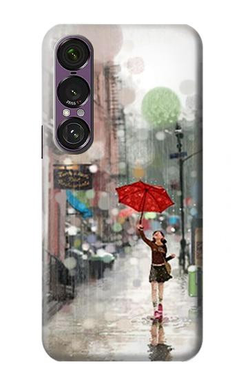 S0108 Girl in The Rain Case For Sony Xperia 1 VII