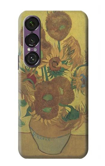 S0214 Van Gogh Vase Fifteen Sunflowers Case For Sony Xperia 1 VII