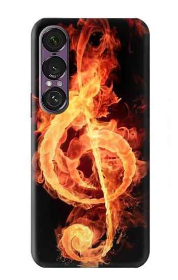 S0493 Music Note Burn Case For Sony Xperia 1 VII