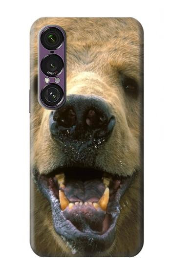 S0840 Grizzly Bear Face Case For Sony Xperia 1 VII