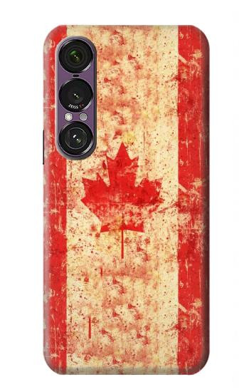 S1603 Canada Flag Old Vintage Case For Sony Xperia 1 VII