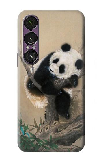 S2210 Panda Fluffy Art Painting Case For Sony Xperia 1 VII