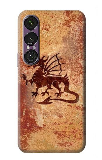 S2485 Dragon Metal Texture Graphic Printed Case For Sony Xperia 1 VII