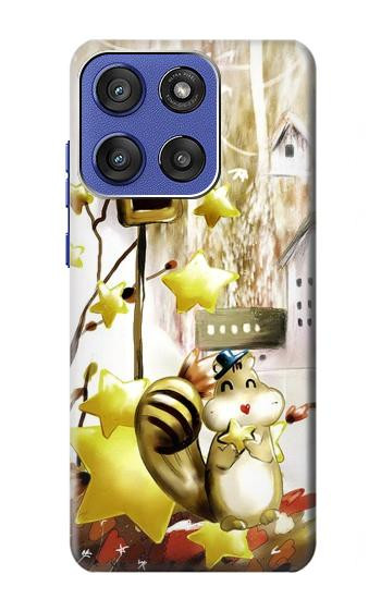 S0109 Cute Squirrel Cartoon Case For Motorola Moto G Stylus 5G (2025,2026), Edge 60 Stylus