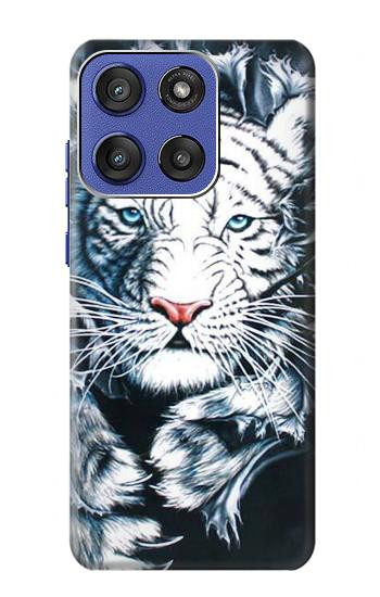 S0265 White Tiger Case For Motorola Moto G Stylus 5G (2025), Edge 60 Stylus
