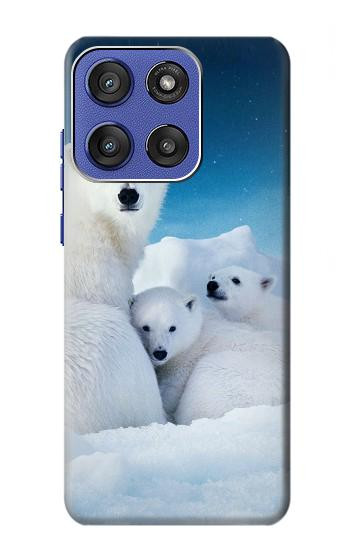 S0285 Polar Bear Family Arctic Case For Motorola Moto G Stylus 5G (2025,2026), Edge 60 Stylus