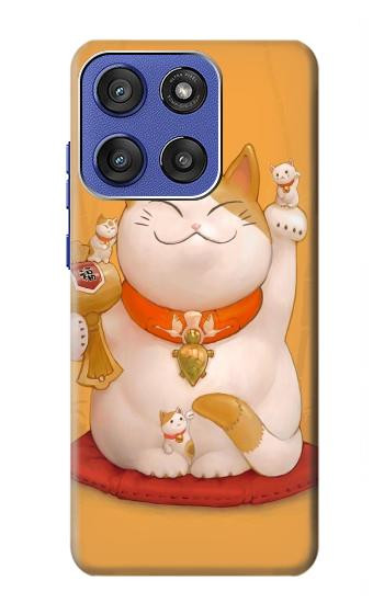 S1217 Maneki Neko Lucky Cat Case For Motorola Moto G Stylus 5G (2025,2026), Edge 60 Stylus