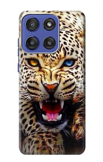 S1932 Blue Eyed Leopard Case For Motorola Moto G Stylus 5G (2025,2026), Edge 60 Stylus