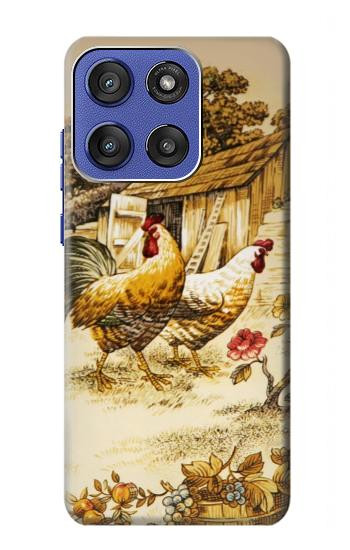 S2181 French Country Chicken Case For Motorola Moto G Stylus 5G (2025,2026), Edge 60 Stylus