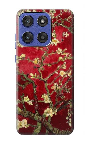 S2414 Red Blossoming Almond Tree Van Gogh Case For Motorola Moto G Stylus 5G (2025), Edge 60 Stylus