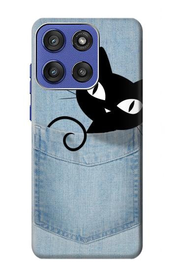 S2641 Pocket Black Cat Case For Motorola Moto G Stylus 5G (2025), Edge 60 Stylus