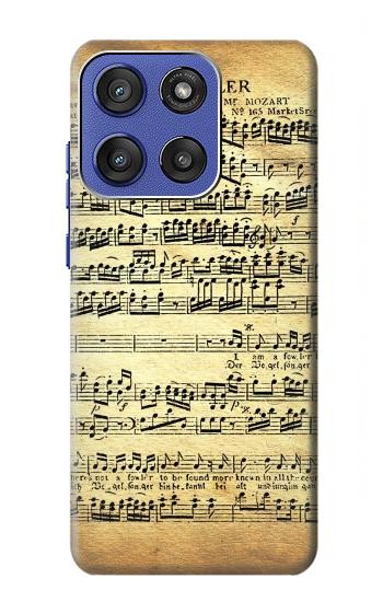 S2667 The Fowler Mozart Music Sheet Case For Motorola Moto G Stylus 5G (2025,2026), Edge 60 Stylus