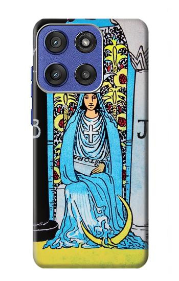 S2837 The High Priestess Vintage Tarot Card Case For Motorola Moto G Stylus 5G (2025), Edge 60 Stylus