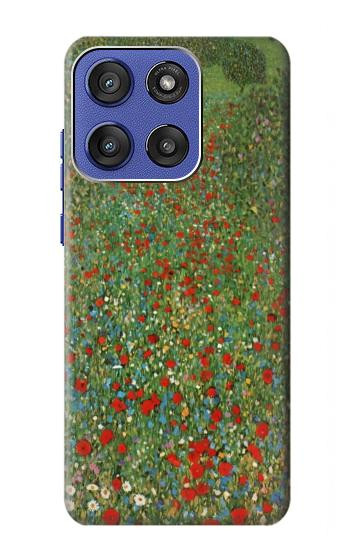 S2872 Gustav Klimt Poppy Field Case For Motorola Moto G Stylus 5G (2025,2026), Edge 60 Stylus