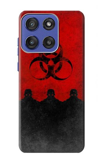S2917 Biohazards Virus Red Alert Case For Motorola Moto G Stylus 5G (2025,2026), Edge 60 Stylus