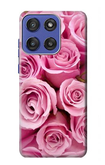S2943 Pink Rose Case For Motorola Moto G Stylus 5G (2025,2026), Edge 60 Stylus