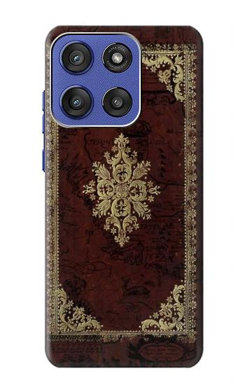 S3014 Vintage Map Book Cover Case For Motorola Moto G Stylus 5G (2025,2026), Edge 60 Stylus