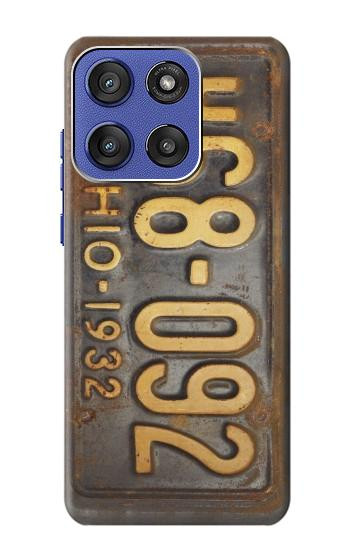S3228 Vintage Car License Plate Case For Motorola Moto G Stylus 5G (2025,2026), Edge 60 Stylus