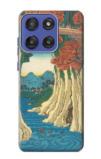 S3348 Utagawa Hiroshige The Monkey Bridge Case For Motorola Moto G Stylus 5G (2025,2026), Edge 60 Stylus