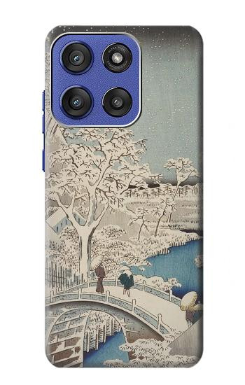S3350 Utagawa Hiroshige Drum Bridge Yuhi Hill in Meguro Case For Motorola Moto G Stylus 5G (2025,2026), Edge 60 Stylus