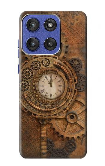 S3401 Clock Gear Steampunk Case For Motorola Moto G Stylus 5G (2025,2026), Edge 60 Stylus