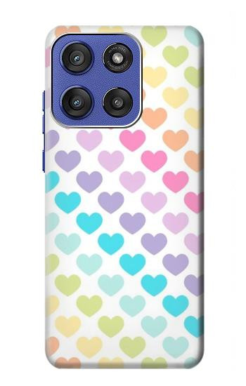 S3499 Colorful Heart Pattern Case For Motorola Moto G Stylus 5G (2025,2026), Edge 60 Stylus