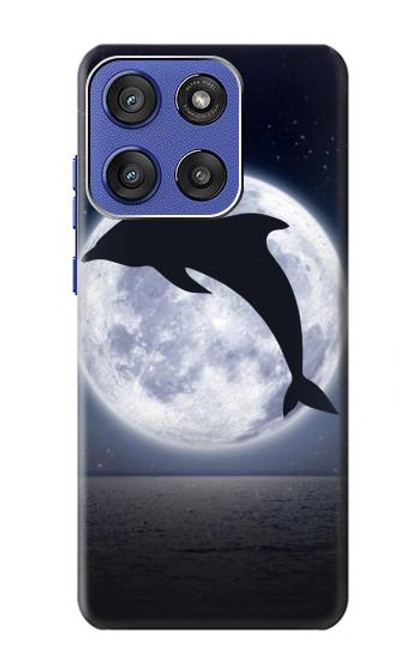 S3510 Dolphin Moon Night Case For Motorola Moto G Stylus 5G (2025), Edge 60 Stylus