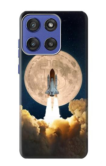 S3859 Bitcoin to the Moon Case For Motorola Moto G Stylus 5G (2025,2026), Edge 60 Stylus