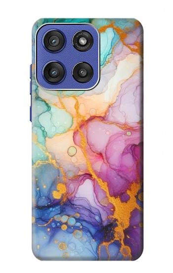S4001 Multicolored Abstract Lilac Emerald Case For Motorola Moto G Stylus 5G (2025,2026), Edge 60 Stylus