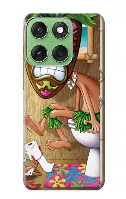 S1702 Tiki Man Toilet Case For Motorola Edge 60