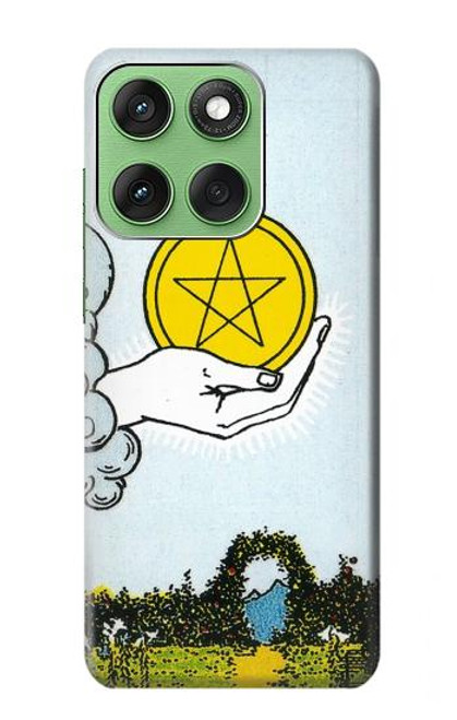 S3722 Tarot Card Ace of Pentacles Coins Case For Motorola Edge 60
