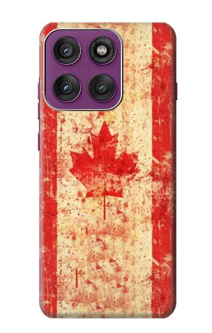 S1603 Canada Flag Old Vintage Case For Motorola Edge 60 Pro
