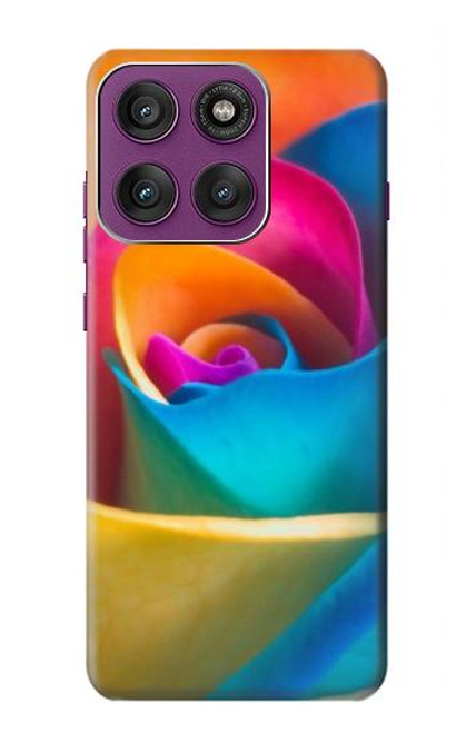 S1671 Rainbow Colorful Rose Case For Motorola Edge 60 Pro