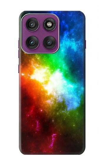 S2312 Colorful Rainbow Space Galaxy Case For Motorola Edge 60 Pro
