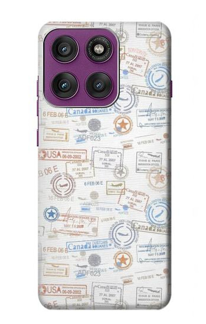 S3903 Travel Stamps Case For Motorola Edge 60 Pro