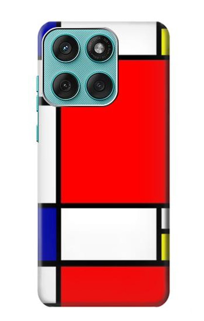 S0157 Composition Red Blue Yellow Case For Motorola Edge 60 Fusion