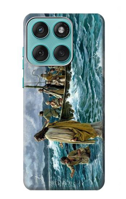S1722 Jesus Walk on The Sea Case For Motorola Edge 60 Fusion