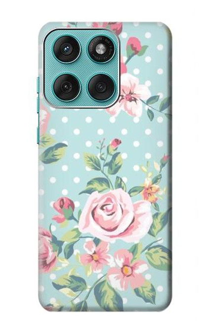 S3494 Vintage Rose Polka Dot Case For Motorola Edge 60 Fusion