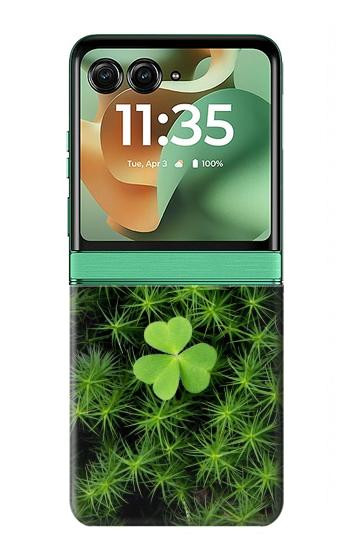 S0358 Clover Lucky Leaf Case For Motorola Razr 70+,60+, Razr+ (2026, 2025, 2024)